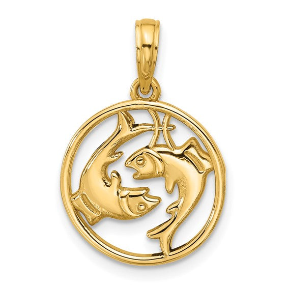 Round Zodiac Charm