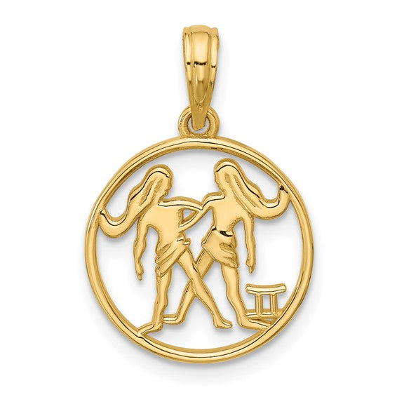 Round Zodiac Charm
