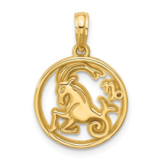Round Zodiac Charm