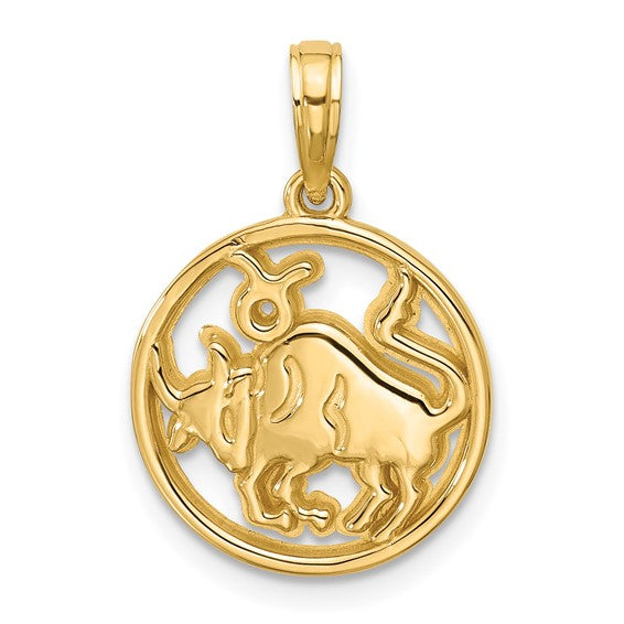 Round Zodiac Charm