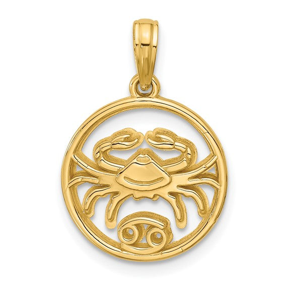 Round Zodiac Charm