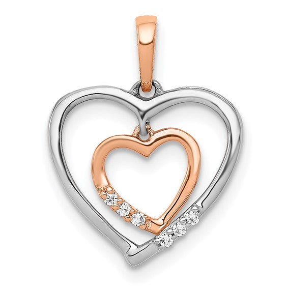 Double Heart Spark Pendant