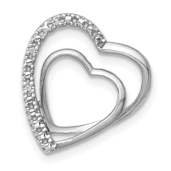 Double Heart Floating Chain Slide