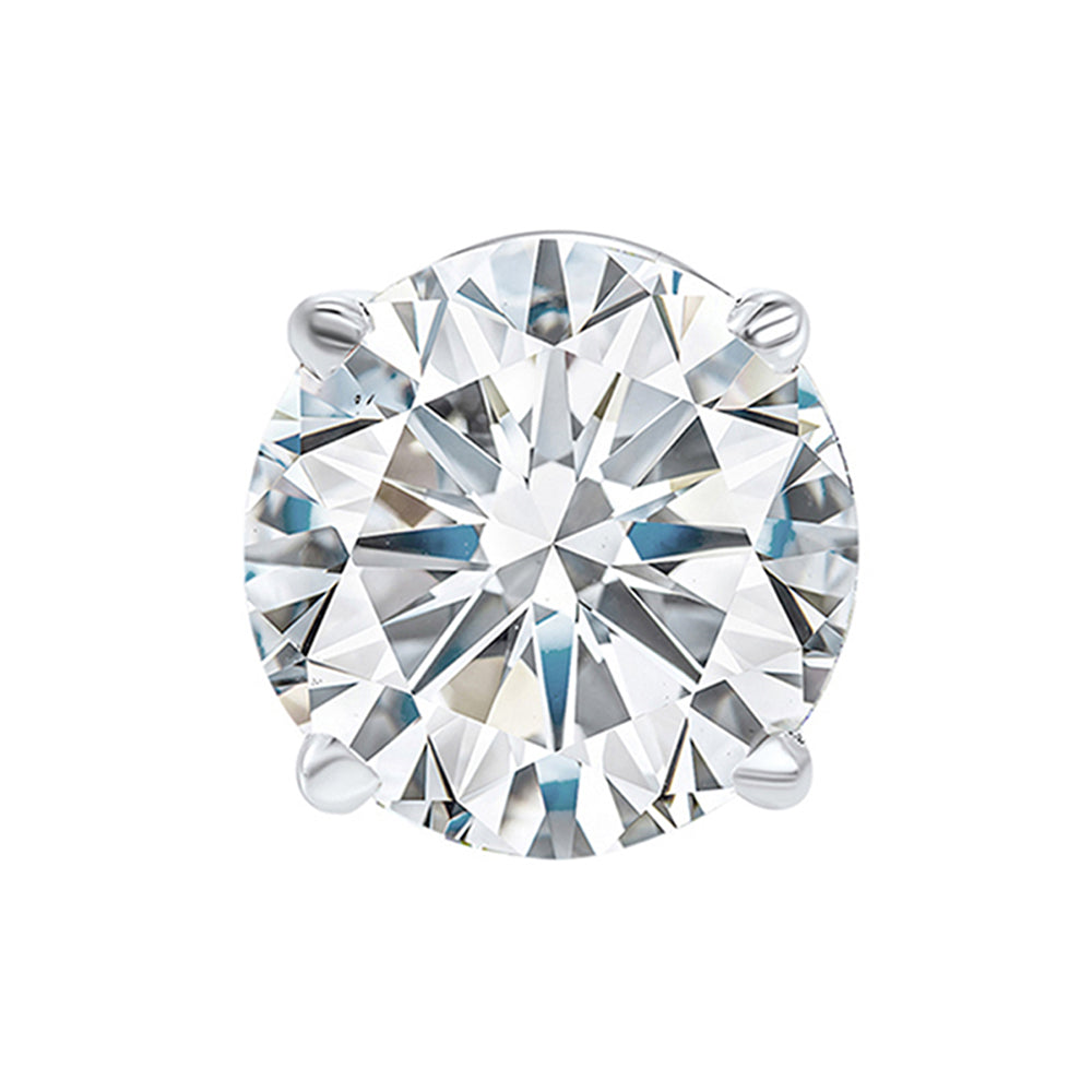 Round Diamond Stud Earrings