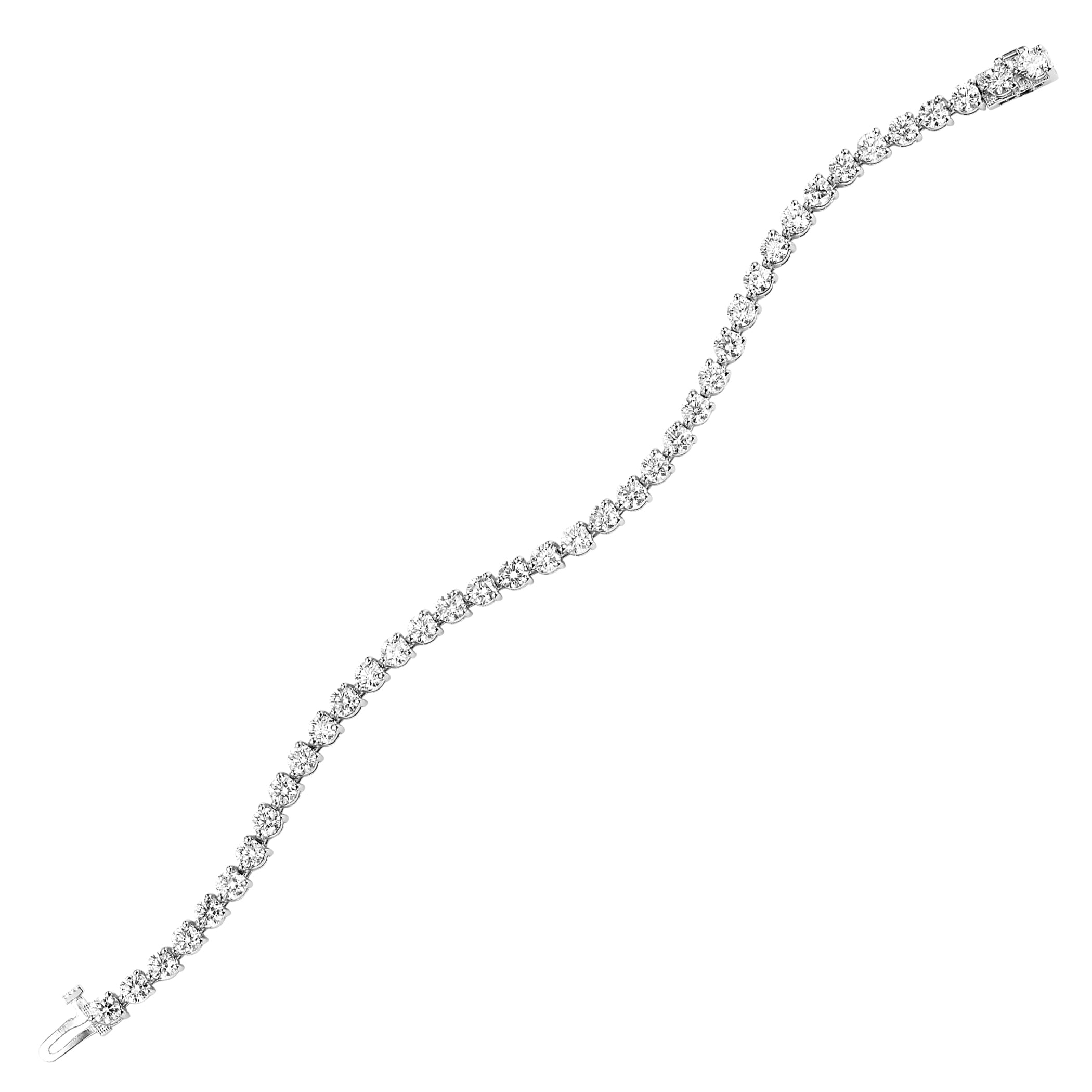 Round Cut Tennis Bracelet