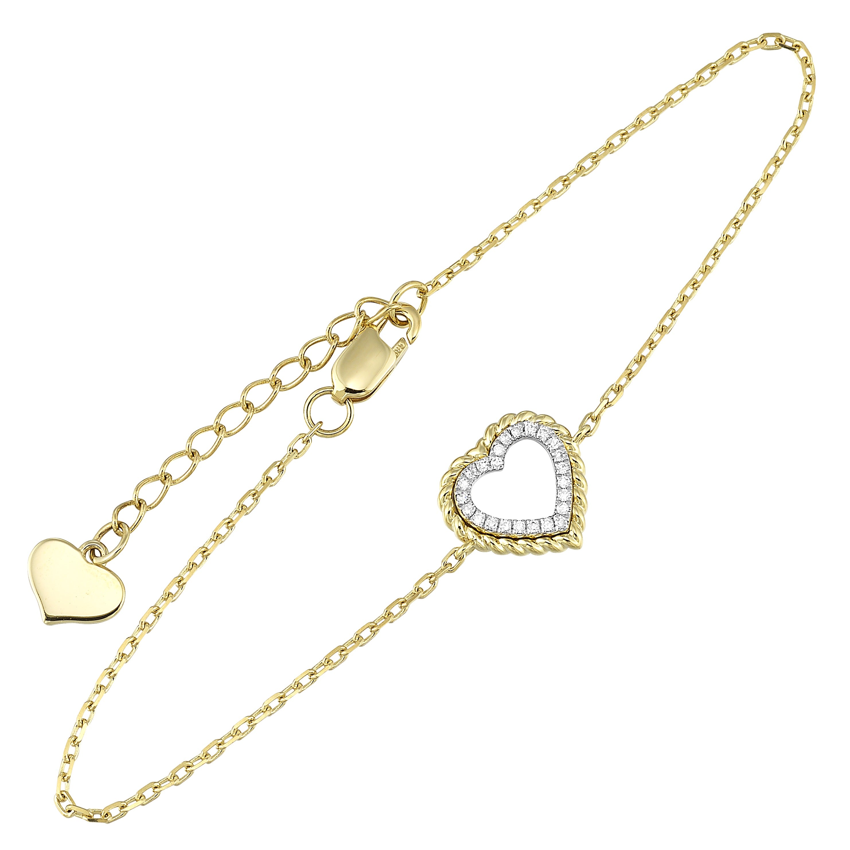 Diamond Heart Bracelet
