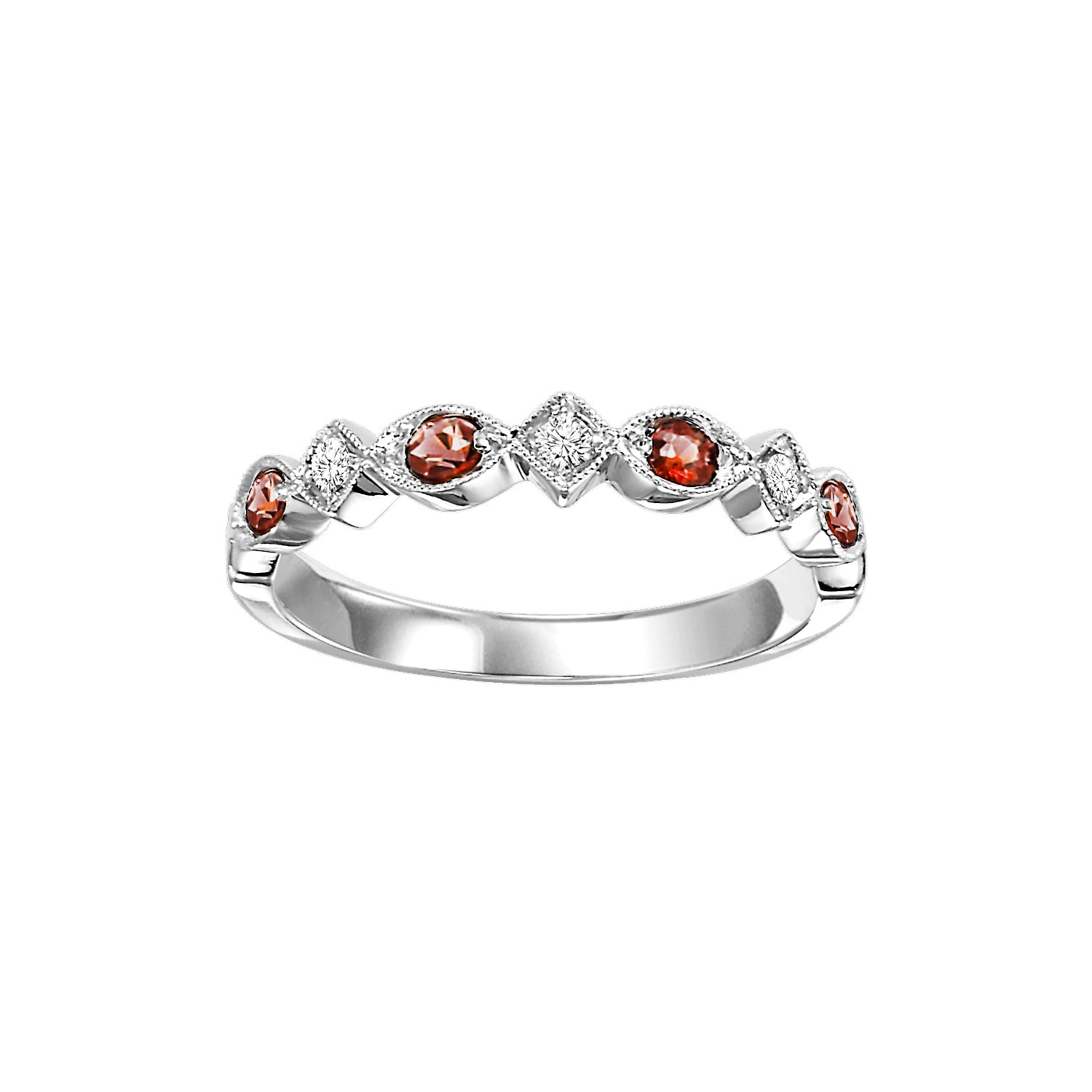 Mix-Shaped Gemstone and Diamond Ring