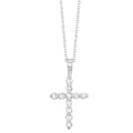 Round-cut Diamond Cross Pendant