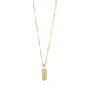 One-Sided Paperclip Dog Tag Necklace