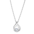 Double Teardrop Diamond Pendant