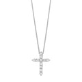 Silver Cross Diamond Pendant