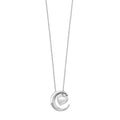 Heart and Moon Silver Pendant