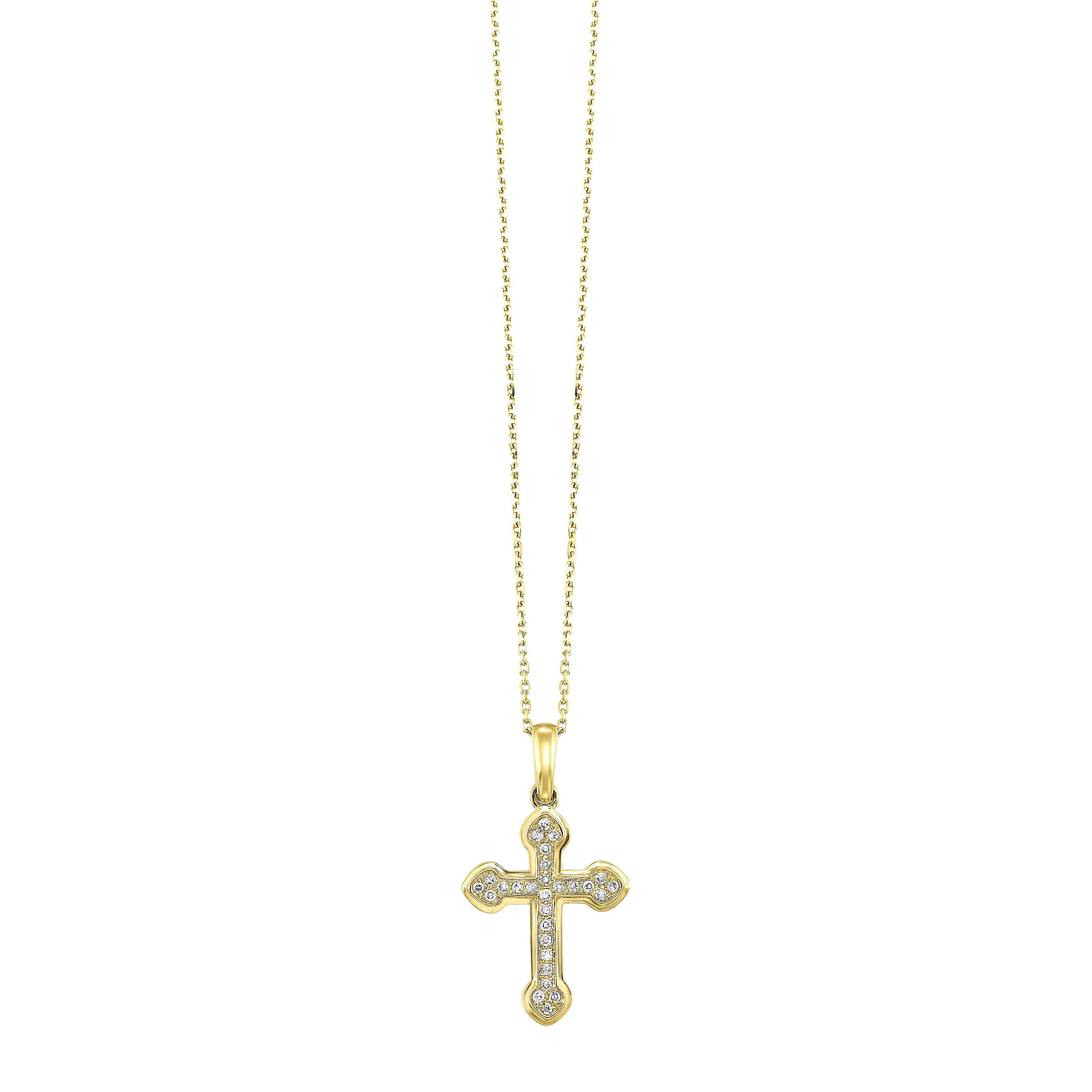 Classic Diamond Cross Pendant