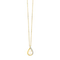 Teardrop Diamond & Pearl Pendant