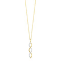 Infinity Twist Diamond Pendant