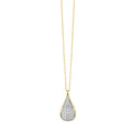 Diamond Pavé Teardrop Pendant