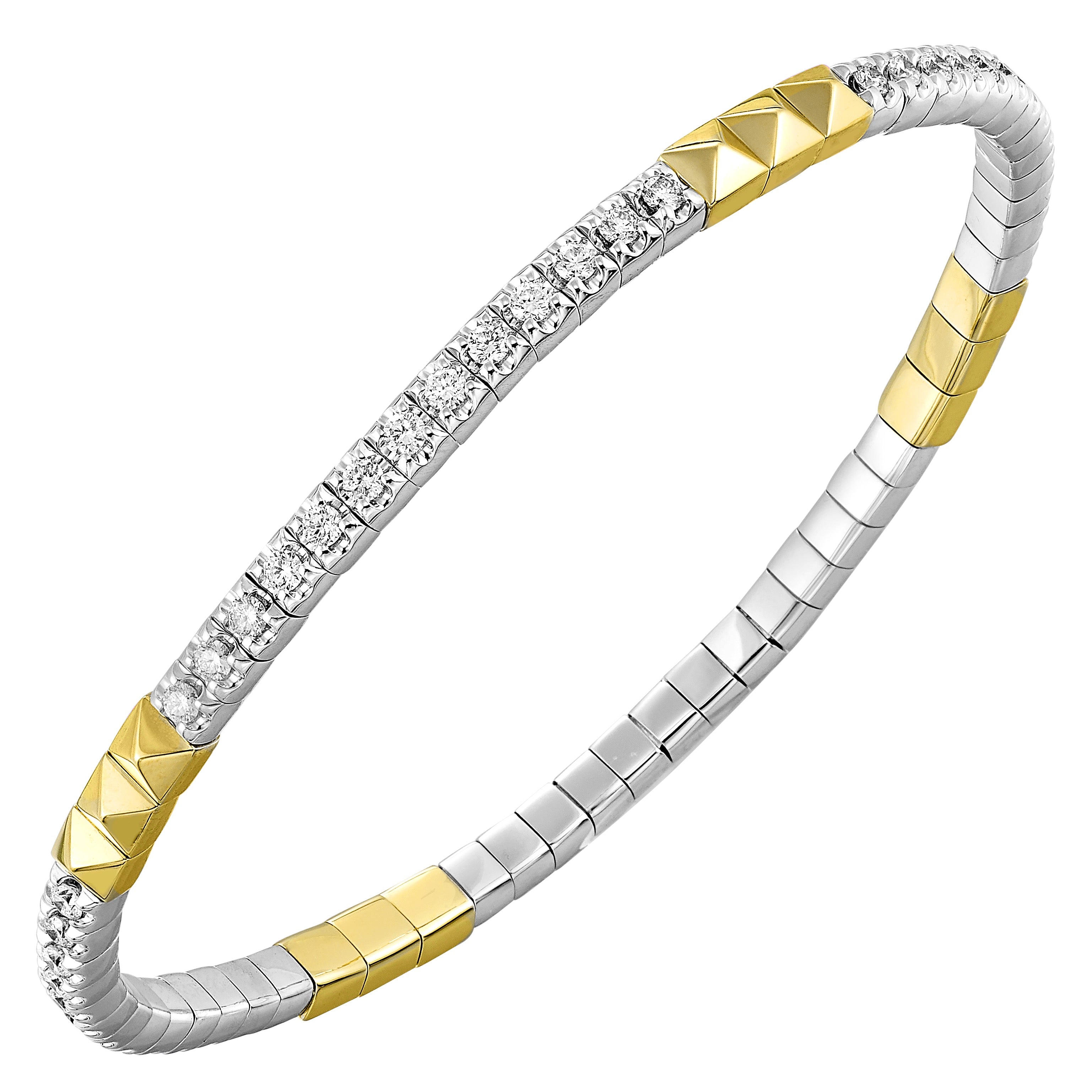 Pyramids Diamond Bangle
