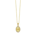 Fluted Oval Dangle Pendant