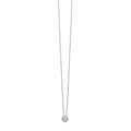 White Gold Round Diamond Cluster Pendant