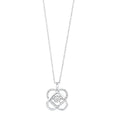 Double Heart Diamond Cluster Pendant
