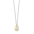 Two-Tone Double Teardrop Pendant