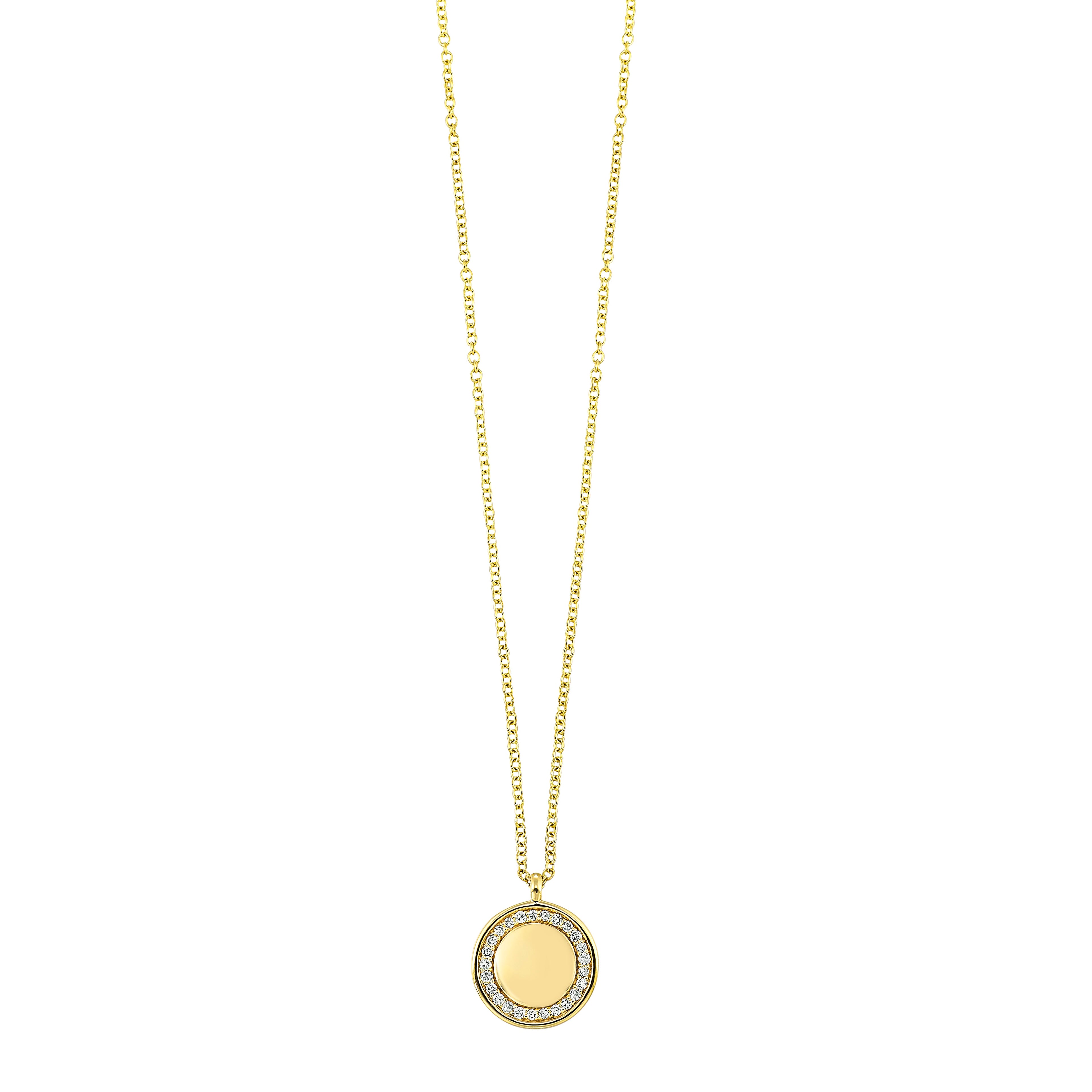 Round Medallion Diamond Pendant