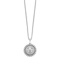 Sterling Silver Compass Star Medallion Pendant