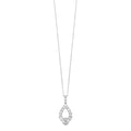 Open Teardrop Diamond Pendant