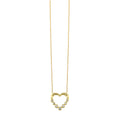 Open Heart Bezel Diamond Pendant