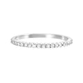 White Gold Pavé-Set Diamond Eternity Ring