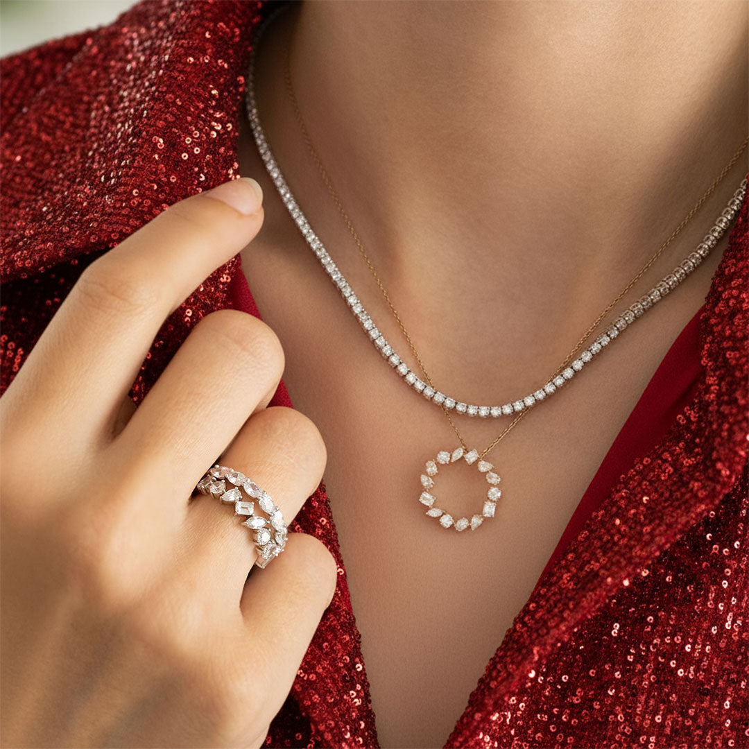 Auravine Diamond Ring