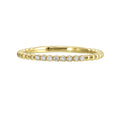 Beaded Edge Diamond Ring