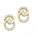 Interlinked Circle Stud Earrings
