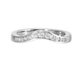 Wishbone Channel-Set Diamond Ring