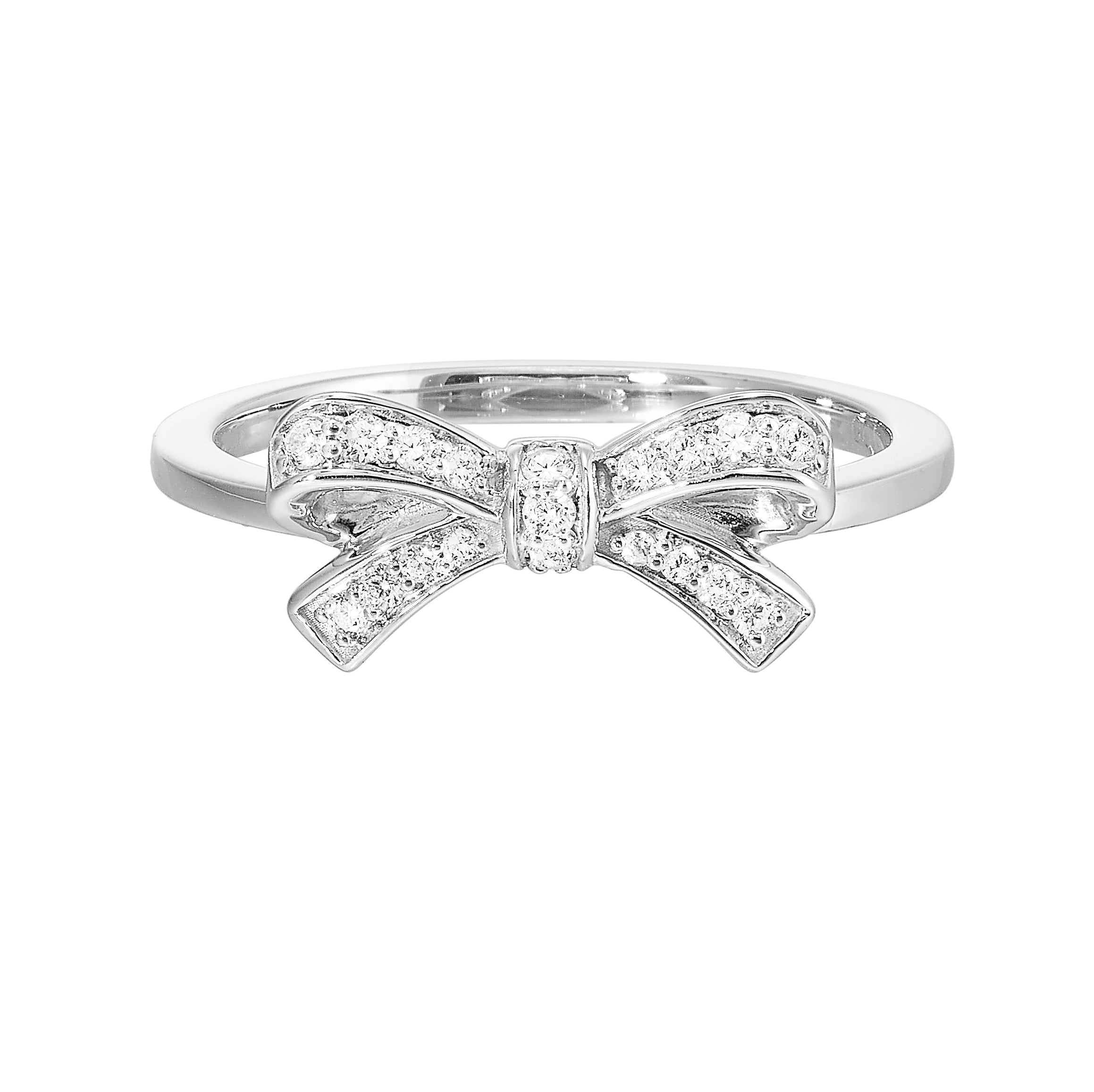 Diamond Bow Ring