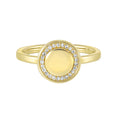 Diamond Halo Signet Ring