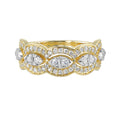 Marquise-Motif Diamond Ring