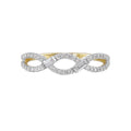 Baguette and Round Diamond Twist Ring