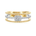 Multi-Band Diamond Illusion Ring
