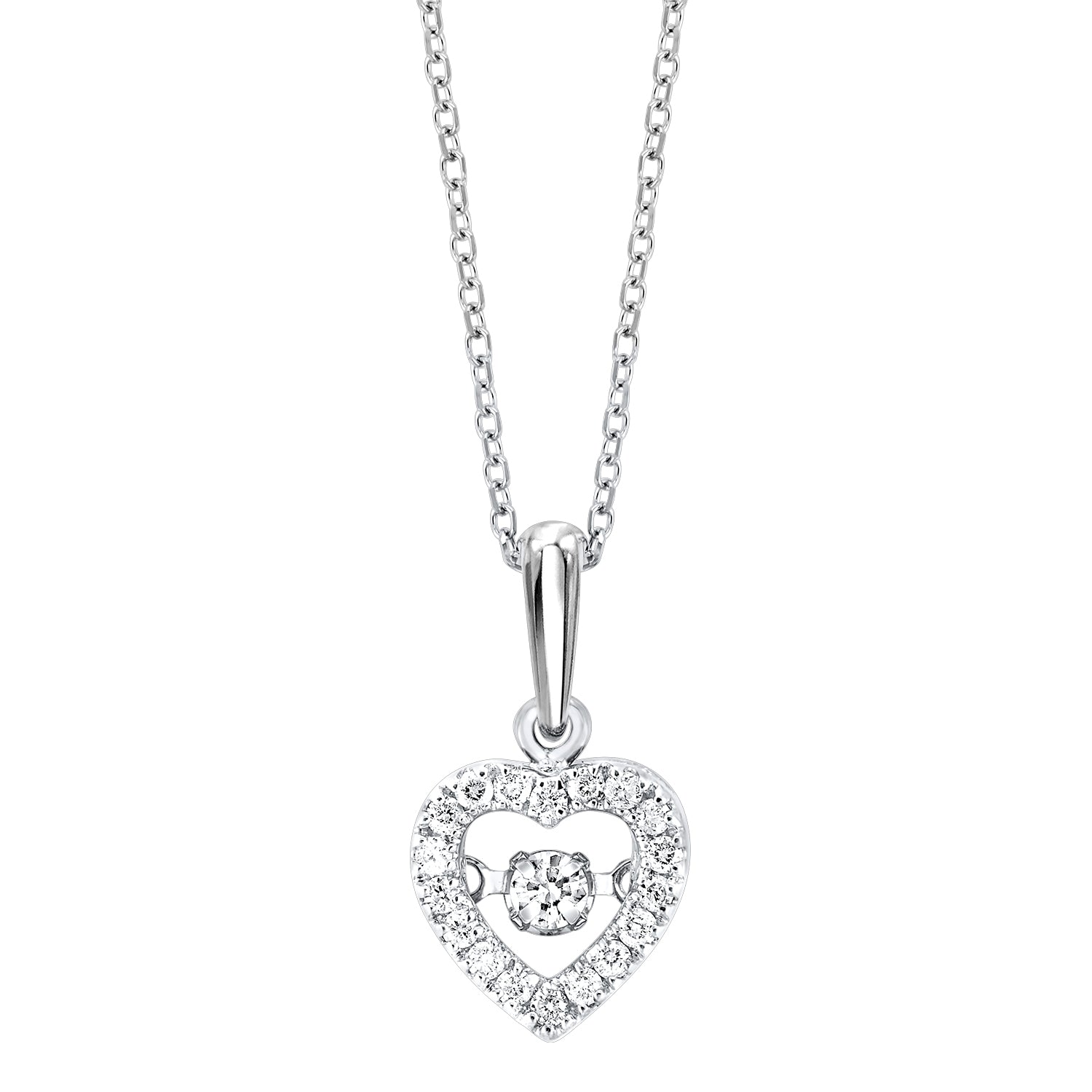 Heart-Shaped Dangle Pendant