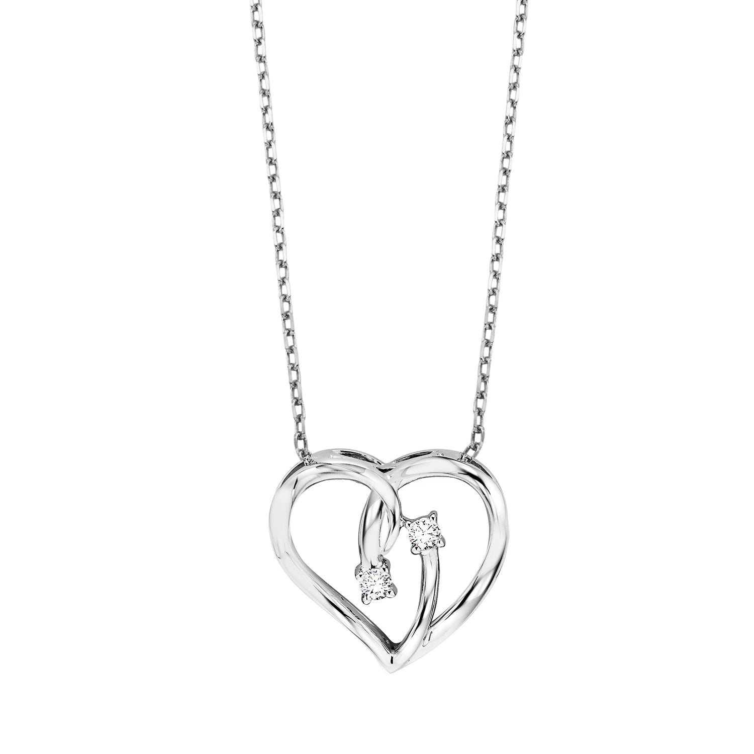 Twogether Heart Diamond Pendant