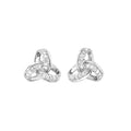 Diamond Knot Stud Earrings