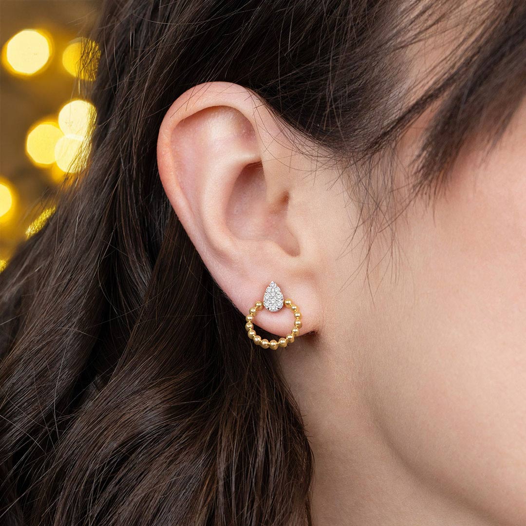 Nivara Diamond Pear Earrings