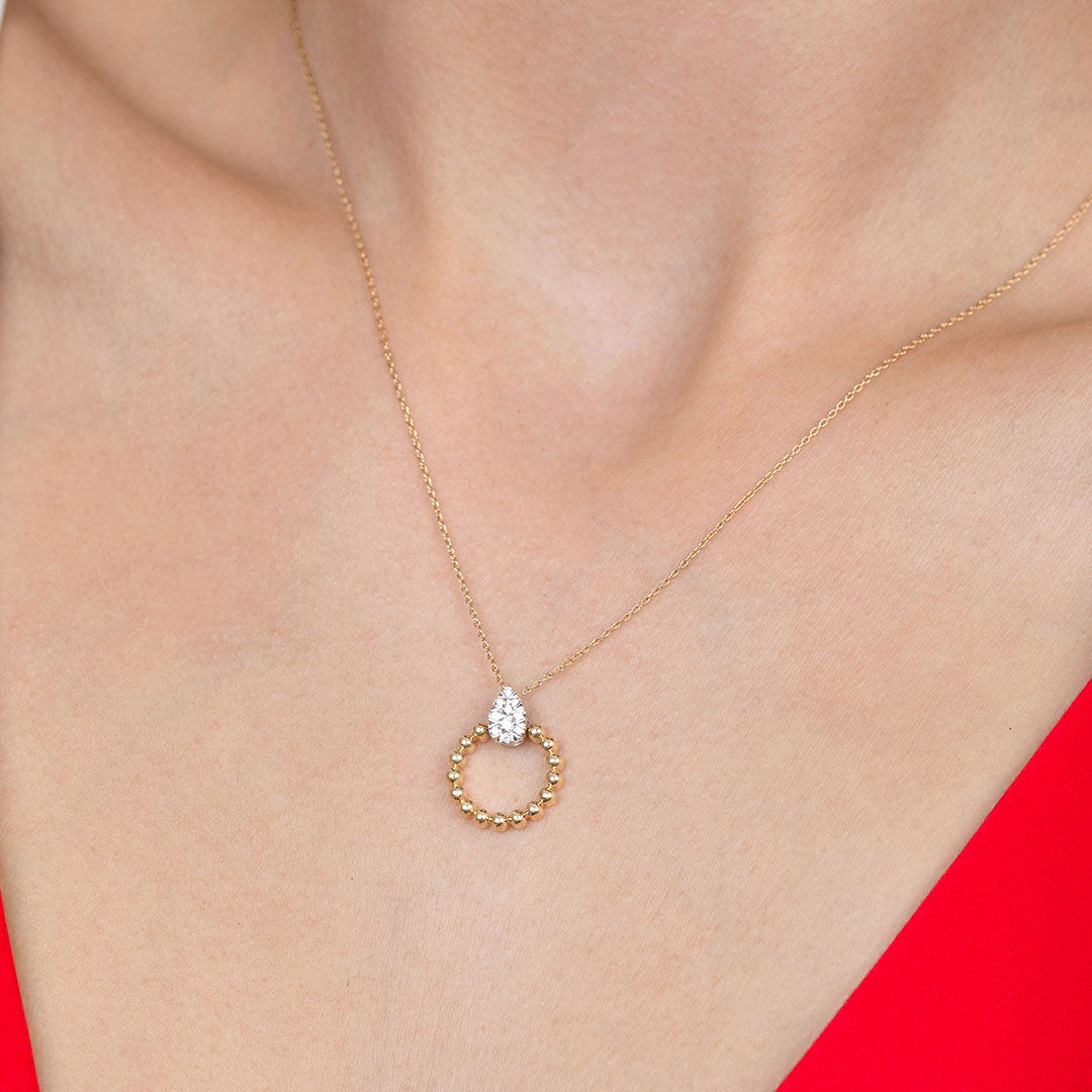 Nivara Diamond Pear Pendant