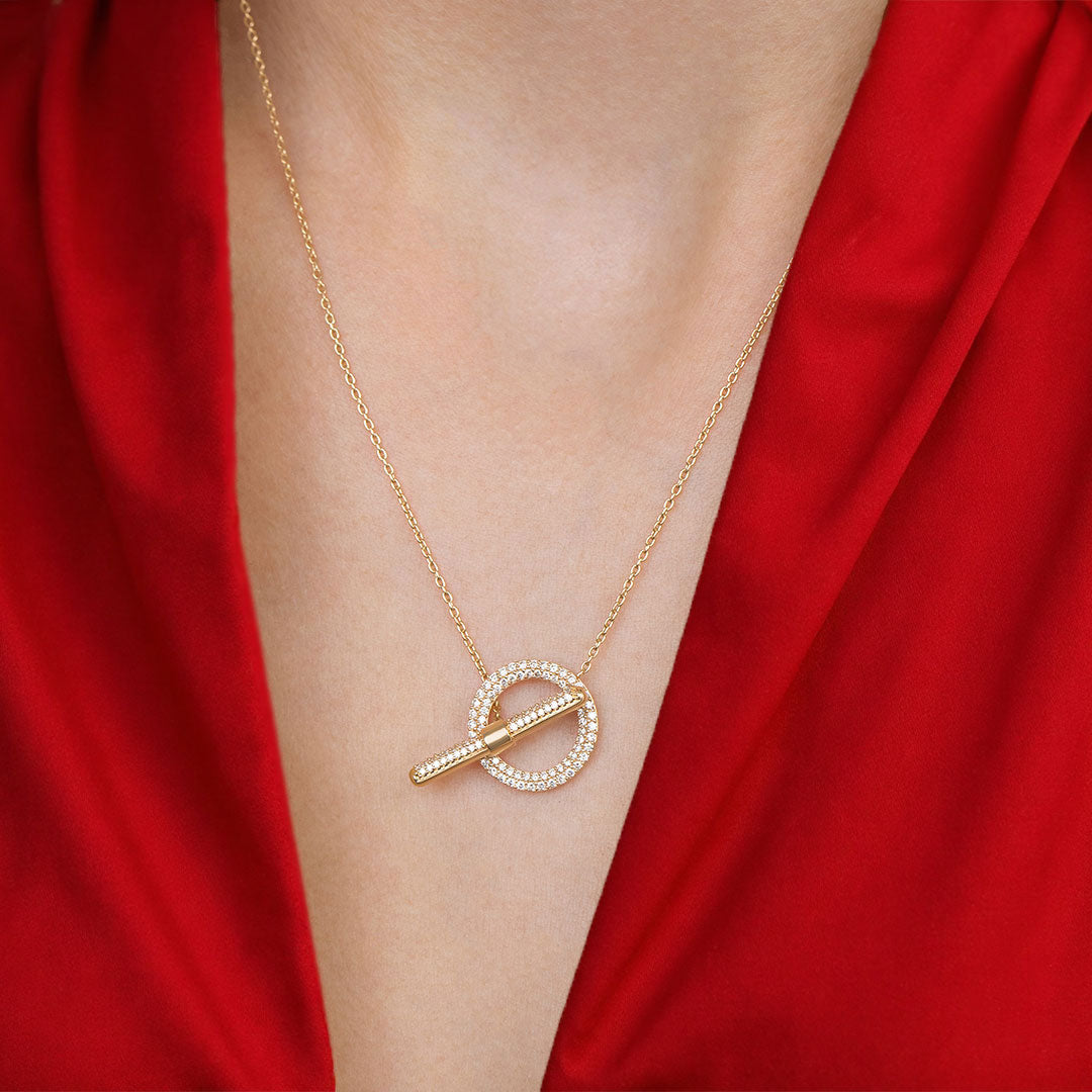 Celeste Loop Diamond Necklace
