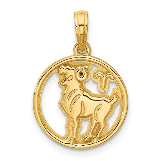 Round Zodiac Charm