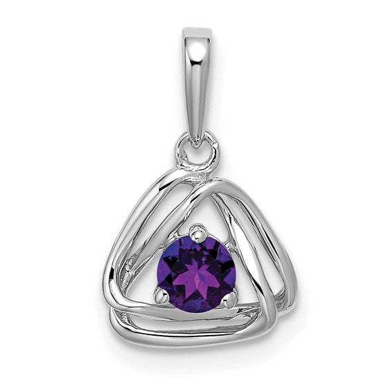 Birthstone Triangle Pendant