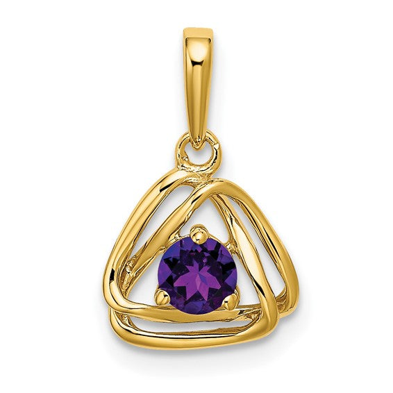Birthstone Triangle Pendant
