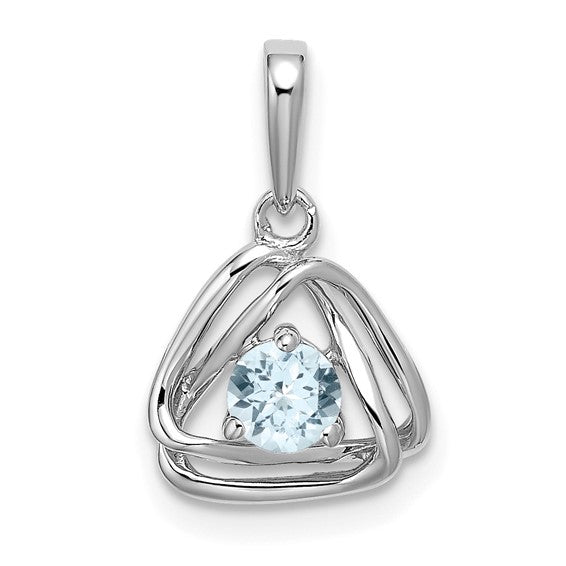 Birthstone Triangle Pendant