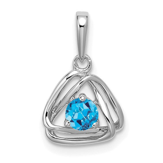 Birthstone Triangle Pendant